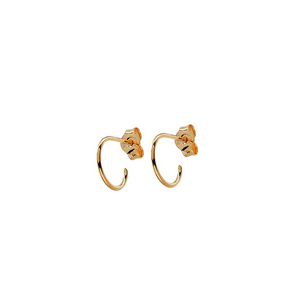 CU JEWELLERY TWO SMALL ROUND EAR GOLD