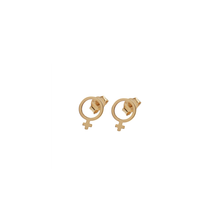 Load image into Gallery viewer, CU JEWELLERY ♀ VENUS EARRINGS SMALL, GOLD