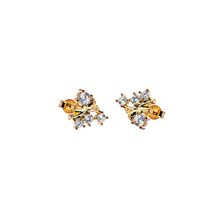 Load image into Gallery viewer, CU JEWELLERY TWO KLUSTER EARRINGS GOLD