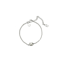 Load image into Gallery viewer, CU JEWELLERY PEARL CHAIN BRACELET SILVER