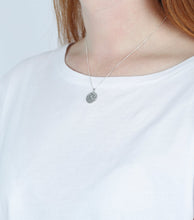 Load image into Gallery viewer, SYSTER P KRISTINE ROUND PENDANT SILVER NECKLACE