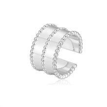 Load image into Gallery viewer, PANTOLIN BAGATELLE  BEAD FLAT RING SILVERPANTOLIN BAGATELLE  BEAD FLAT RING SILVER