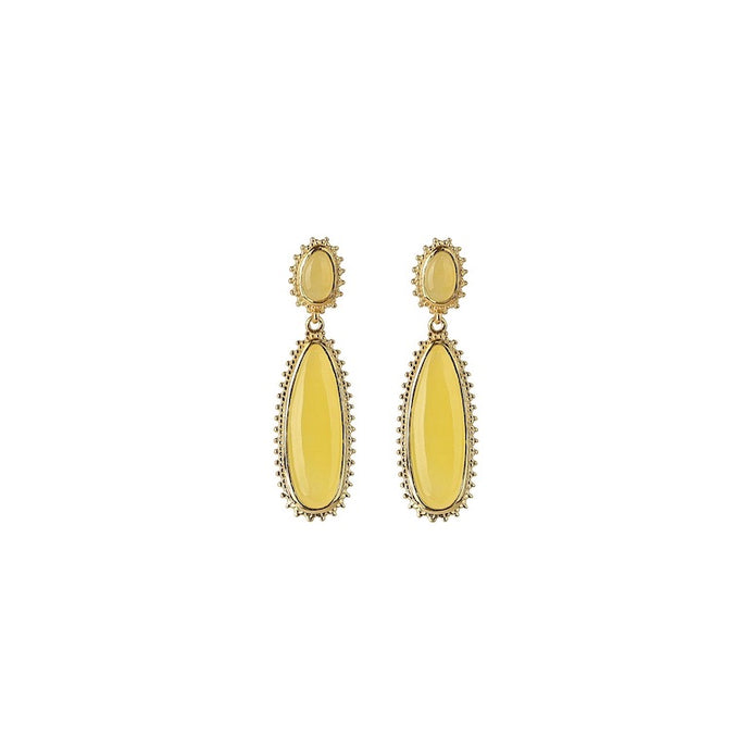 SYSTER P MEJJA STONE DROP EARRINGS GOLD