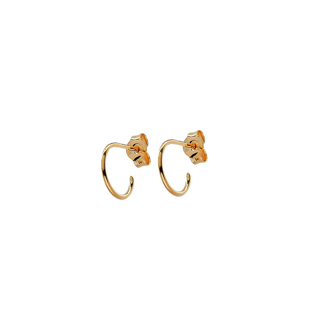 CU JEWELLERY TWO SMALL ROUND EAR GOLD