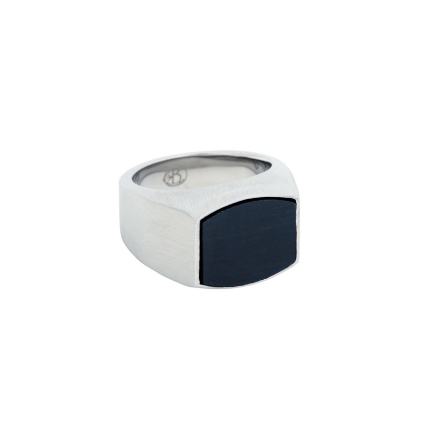 BY BILLGREN RING  SVART STAINLESS STEEL