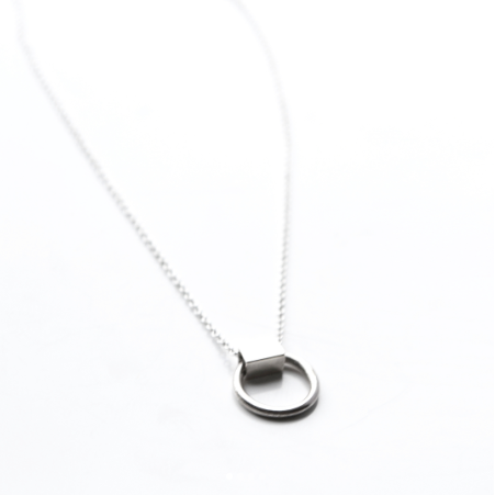 LA TERRA JEWELRY DAINTY SILVER NECKLACE