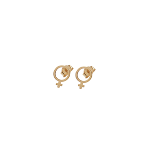 CU JEWELLERY ♀ VENUS EARRINGS SMALL, GOLD