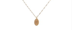 CU JEWELLERY TWO FLOWER NECKLACE GOLD
