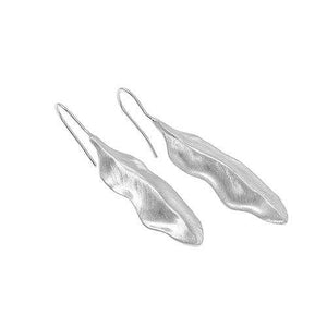 CU JEWELLERY FEATHER EARRINGS SILVER