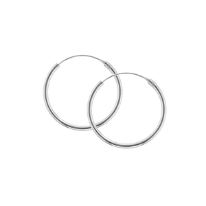 PLAIN CREOLES SILVER COMES IN 3 SIZES
