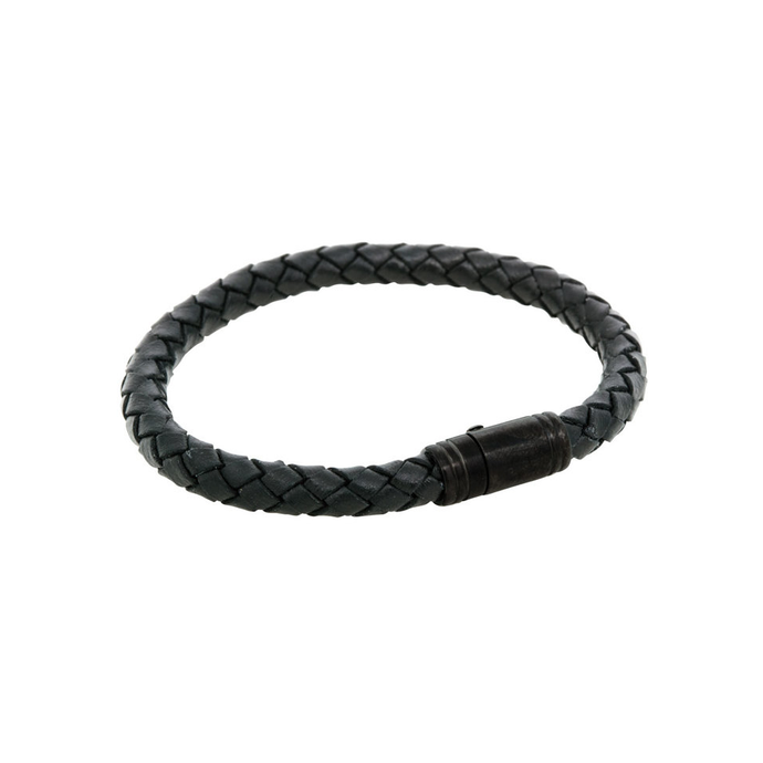 BY BILLGREN LÄDERARMBAND, SVART