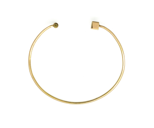 LA TERRA JEWELERY GEO SQUARE BAR 18K GOLD