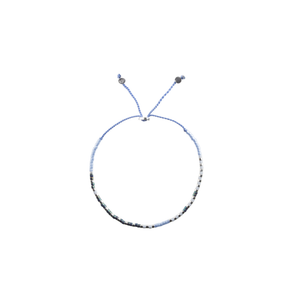 SYSTER P CODE BRACELET SILVER, GOOD VIBES