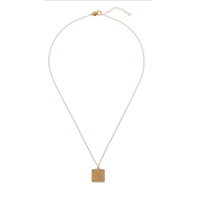 Load image into Gallery viewer, CU JEWELLERY TWO SQUARE PENDANT GOLD