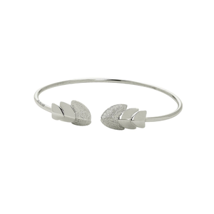 CU JEWELLERY ROOF BANGLE FLEX SILVER