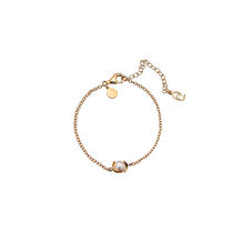 Load image into Gallery viewer, CU JEWELLERY PEARL CHAIN BRACELET GOLD