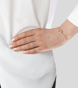 SYSTER P STRICT SIMPLE HEXAGON BRACELET SILVER