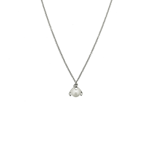 CU JEWELLERY PEARL NECKLACE SHORT SILVER