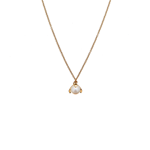 CU JEWELLERY PEARL NECKLACE SHORT GOLD