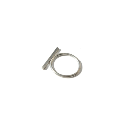 LA TERRA JEWELRY BAR RING SILVER