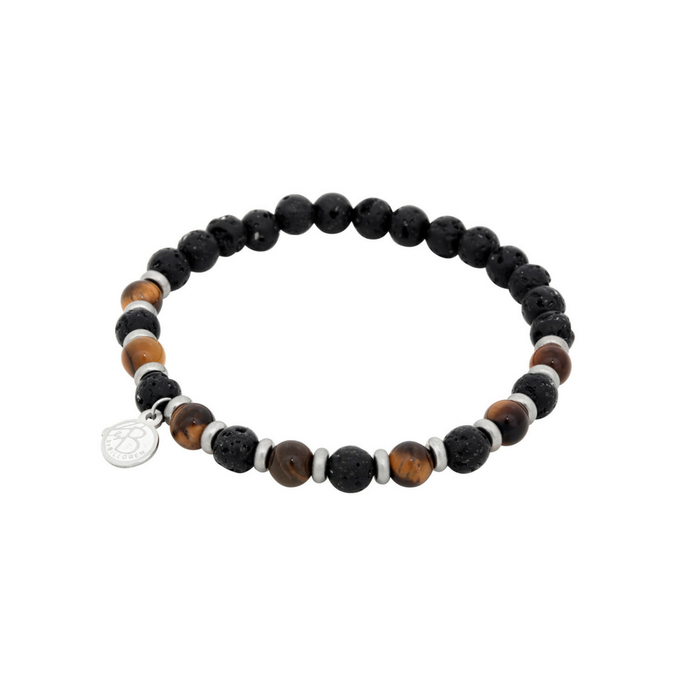 BY BILLGREN BEADS ARMBAND SVART BRUN