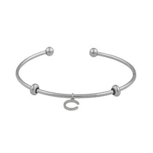 Load image into Gallery viewer, CU JEWELLERY LETTERS BANGLE SILVER