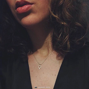 CU JEWELLERY LETTERS GULDKEDJA 