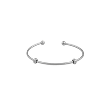 Load image into Gallery viewer, CU JEWELLERY LETTERS BANGLE SILVER