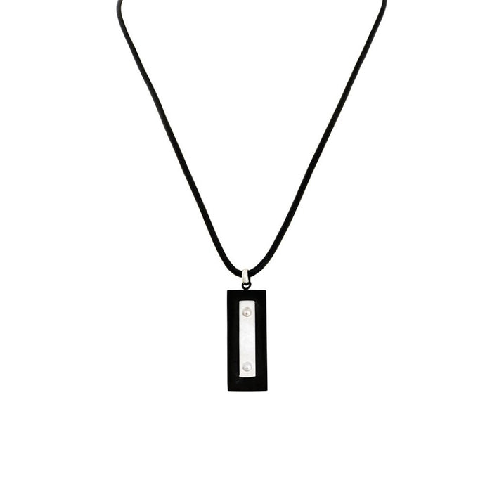 BY BILLGREN HALSBAND STÅL LÄDER