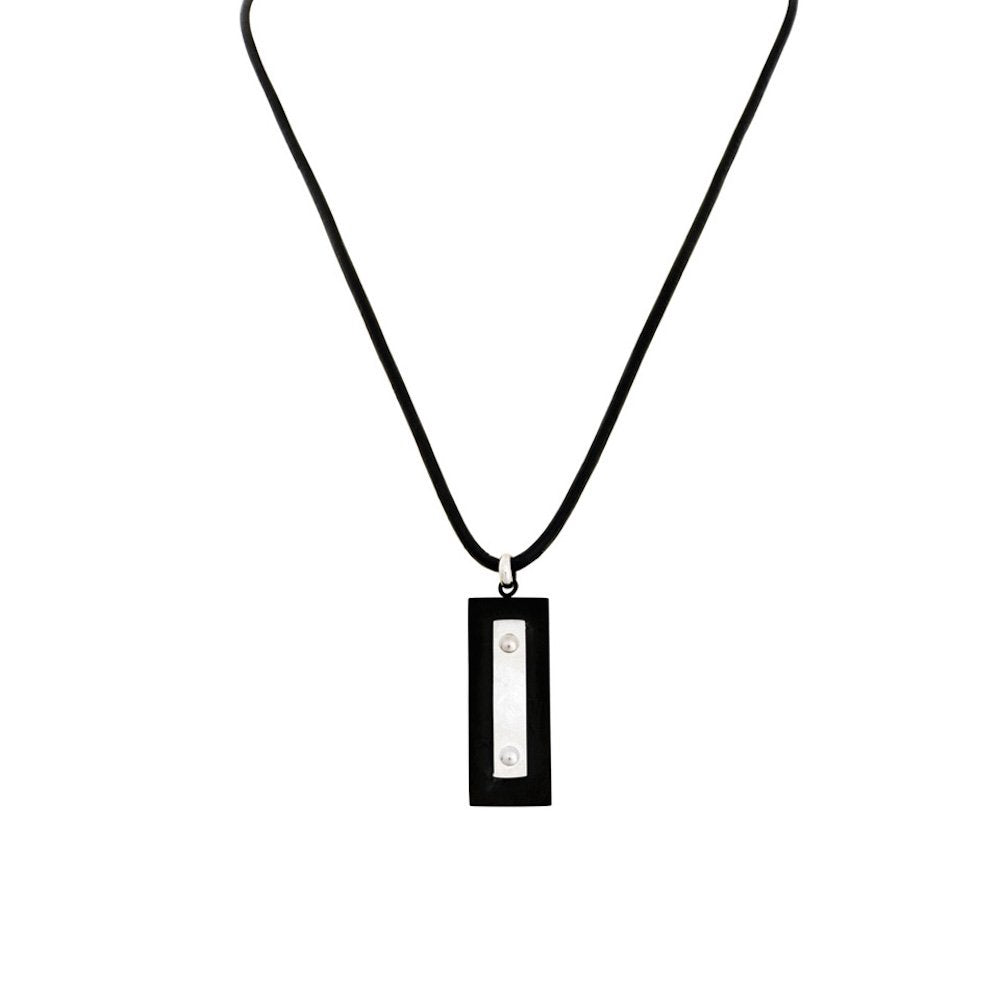 BY BILLGREN HALSBAND STÅL LÄDER