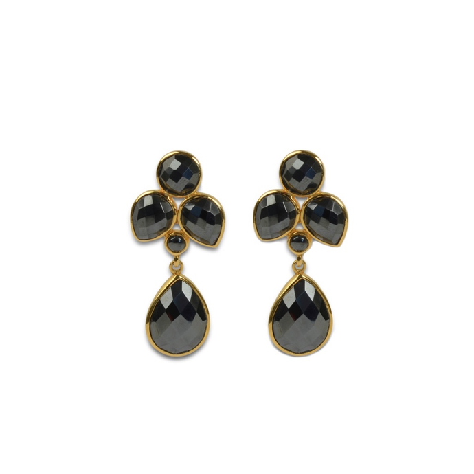 SYSTER P MISS DIVA DANGLING GOLD, HEMATITE