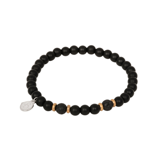 BY BILLGREN BEADSARMBAND, ONYX
