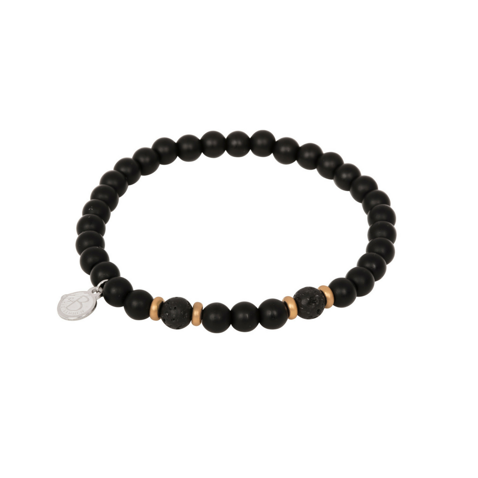 BY BILLGREN BEADSARMBAND, ONYX