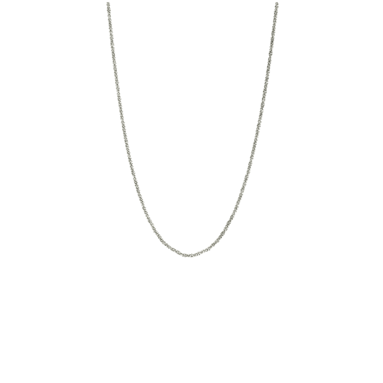 CU JEWELLERY ROOF PLAIN NECKLACE SILVER