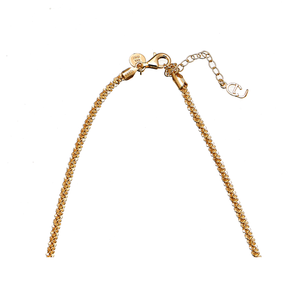 CU JEWELLERY ROOF BIG PLAIN LONG NECKLACE GOLD