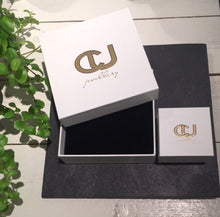 Load image into Gallery viewer, CU JEWELLERY TWO STONE RING SILVER