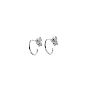 CU JEWELLERY TWO SMALL ROUND EAR SILVER