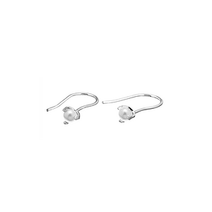 CU JEWELLERY PEARL SHORT EAR SILVER