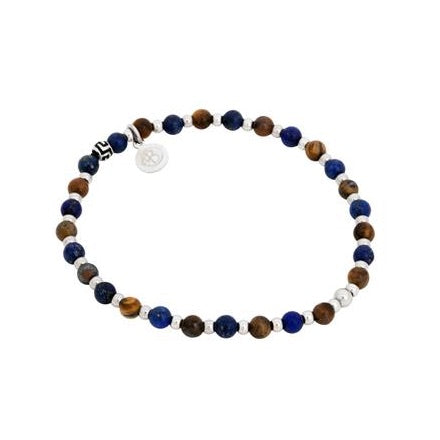 BY BILLGREN BEADSARMBAND TIGERÖGA LAPIS