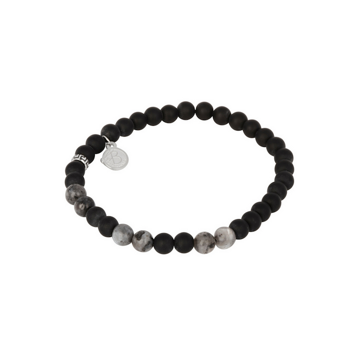 BY BILLGREN BEADSARMBAND, JASPIS & ONYX