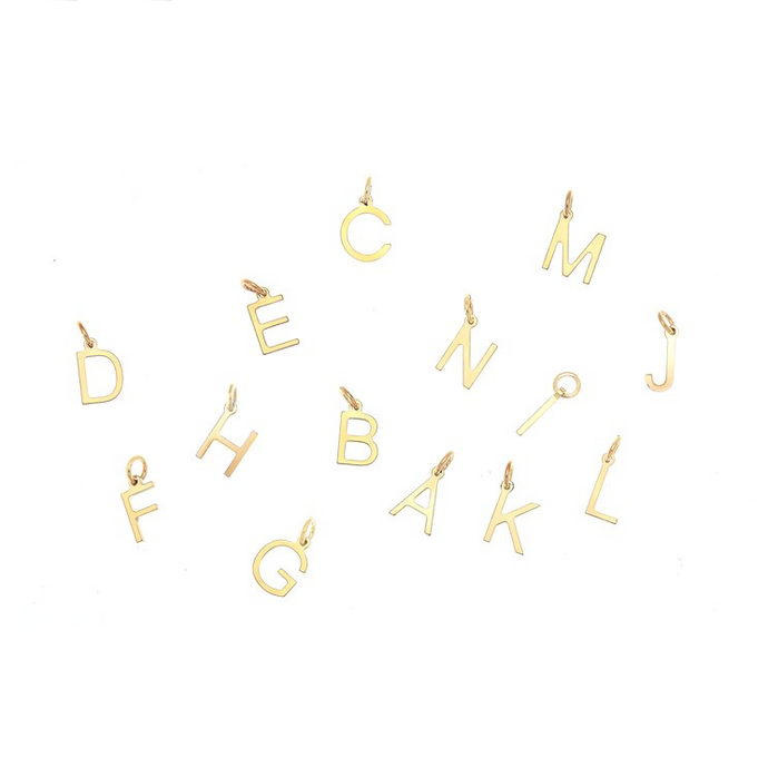 CU JEWELLERY LETTERS BERLOCKER GOLD