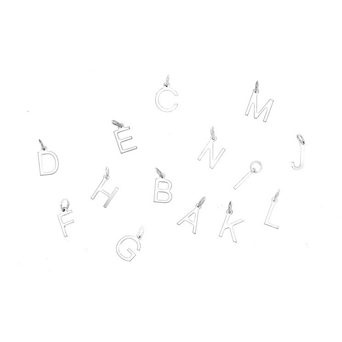 CU JEWELLERY LETTERS BERLOCKER SILVER