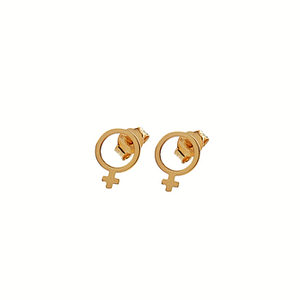 CU JEWELLERY ♀ VENUS EARRINGS SMALL, GOLD