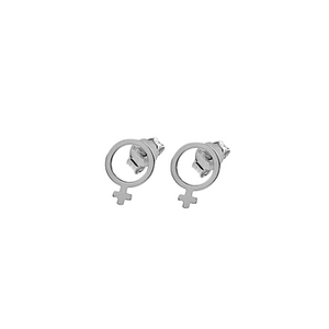 CU JEWELLERY ♀ VENUS EARRINGS SMALL, SILVER
