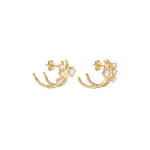 Load image into Gallery viewer, CU JEWELLERY CUBIC KLUSTER EAR GOLD