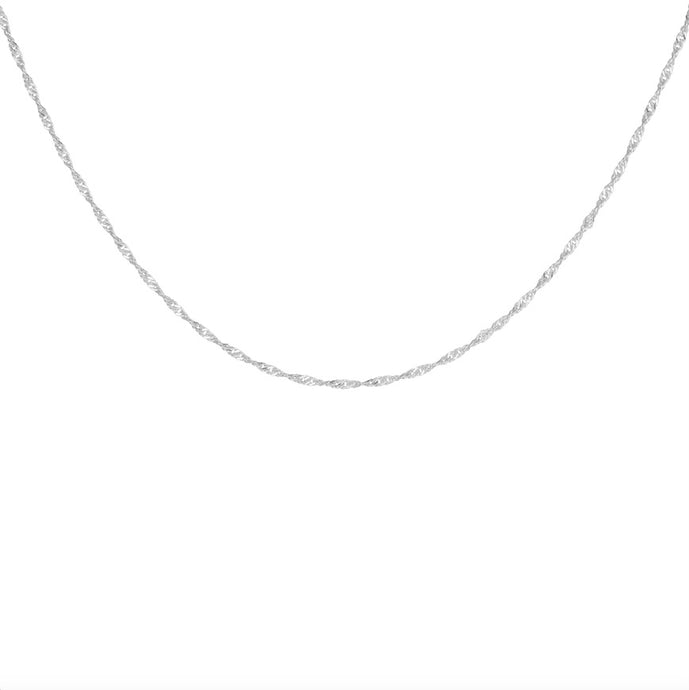 CU JEWELLERY LETTERS SINGAPORE NECKLACE SILVER