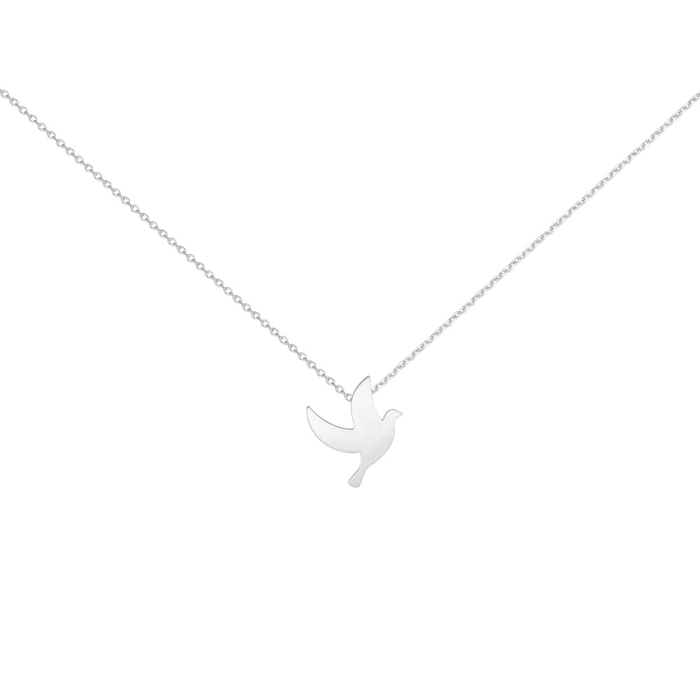 CU JEWELLERY PEACE NECKLACE SILVER