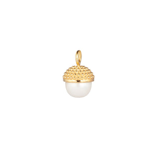 CU JEWELLERY PEARL BUBBLE PENDANT GOLD En fin inspiration från naturen ser vi här i formen av ett ekollon, där pärlan fått en fin hatt i silver eller guld.