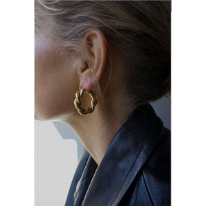 CU JEWELLERY VICTORY BIG TWIN EAR SILVER