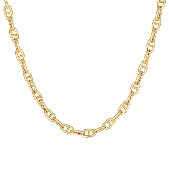 CU JEWELLERY VICTORY CHAIN NECKLACE GOLD SHORT
